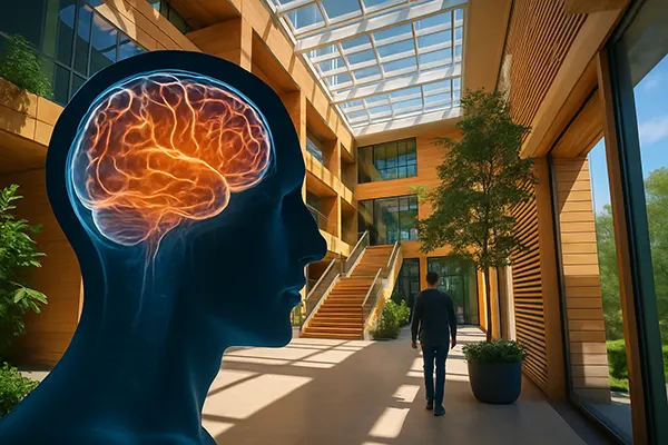 Diseño neuroarquitectónico brillante